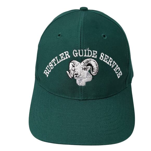 Rustler Guide Service Snapback Hat Green One Size Adjustable 6 Panel Nissin - Picture 1 of 9